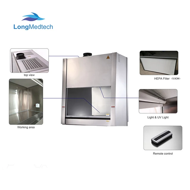 Настольный шкаф биобезопасности, класс ii, тип a2, лабораторное оборудование