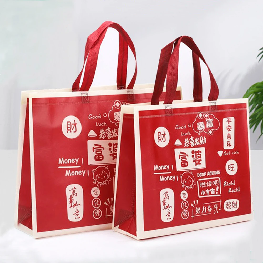 Women large capacity classic printing grocery shopping the tote bag with custom printed logo