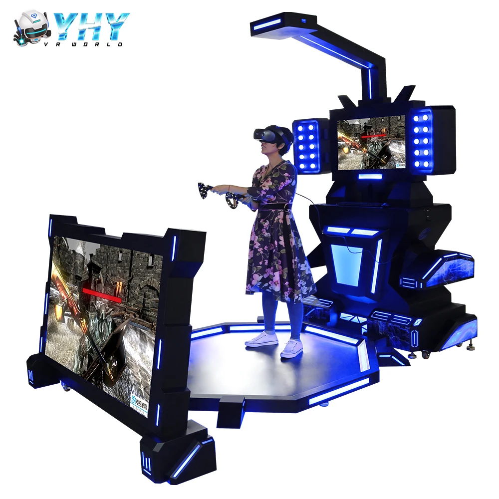 65 Inches Screen 9D Game Machine Cosmos Helmet Motion Platform Music Dance Virtual Reality Standing Simulator