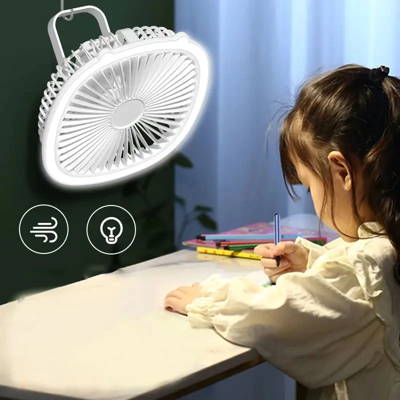 Rechargeable table electric air conditioner cooler mini usb stand fan cooling desk portable led fan