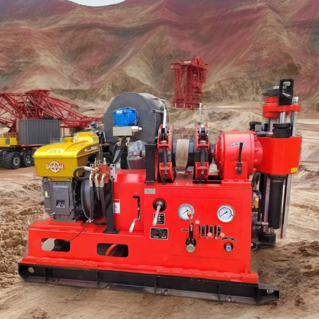 Self-Propelled 1000m Crawler Core Drill Rig Engine Motor Powered Air Power Rock Drill for Core Craft Well Machine Core Drilling