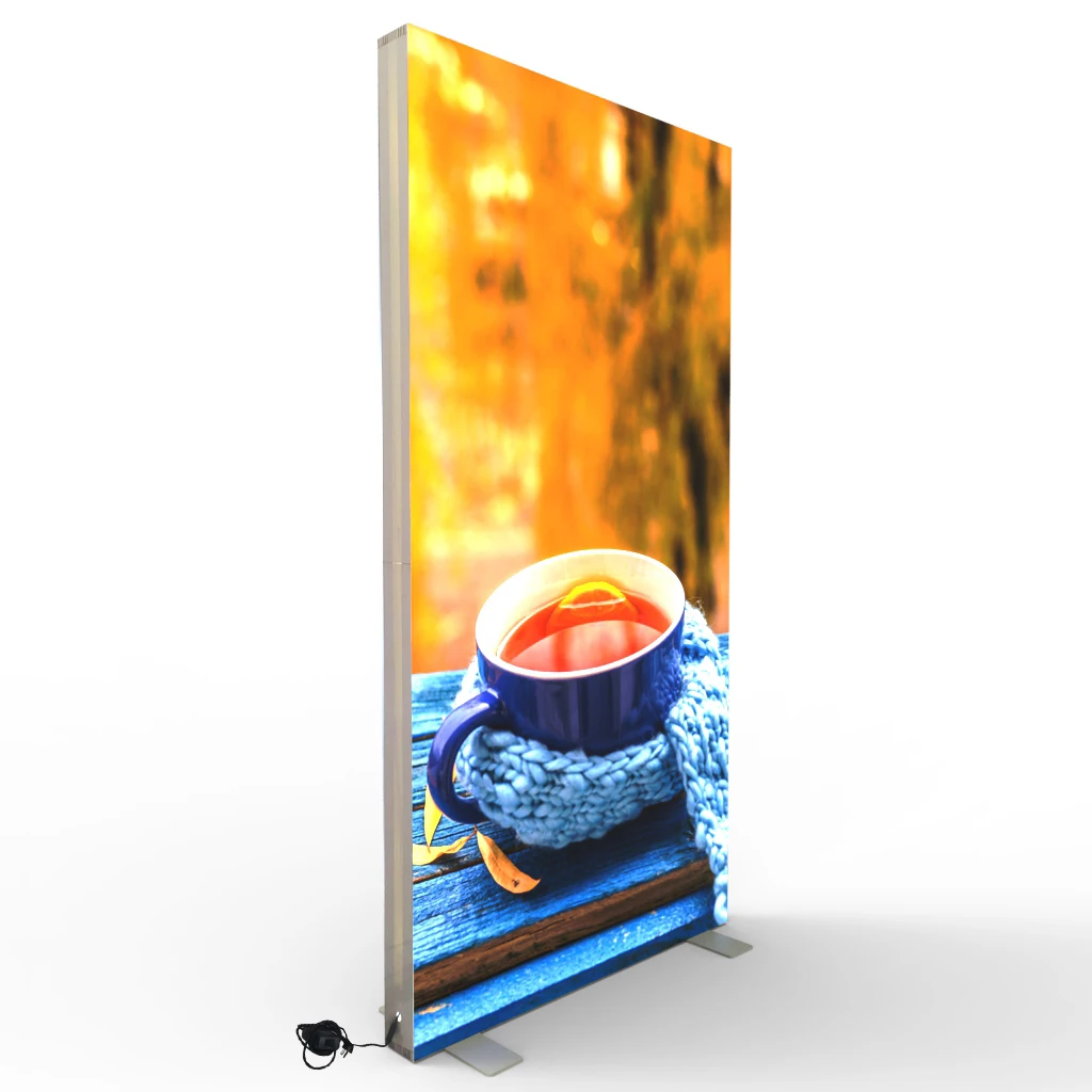 Quick Assembly Portable Tool Free SEG Light Box Frame for Shopping Mall Center Advertising Display Exhibition Booth