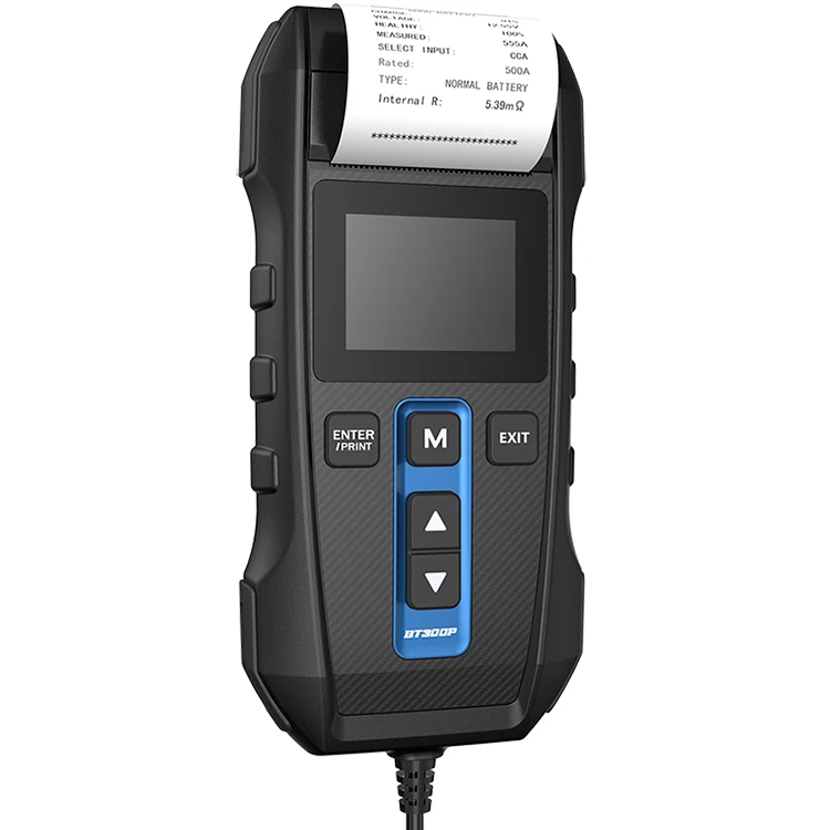 TOPDON BT300P Professional Intelligent Lead Acid Gel 12V Ah Cca Battery Tester Analyzer