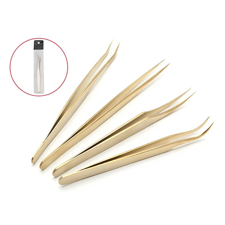 Private Label Lash Tweezers Custom Logo Eyelash Tweezers For Extensions
