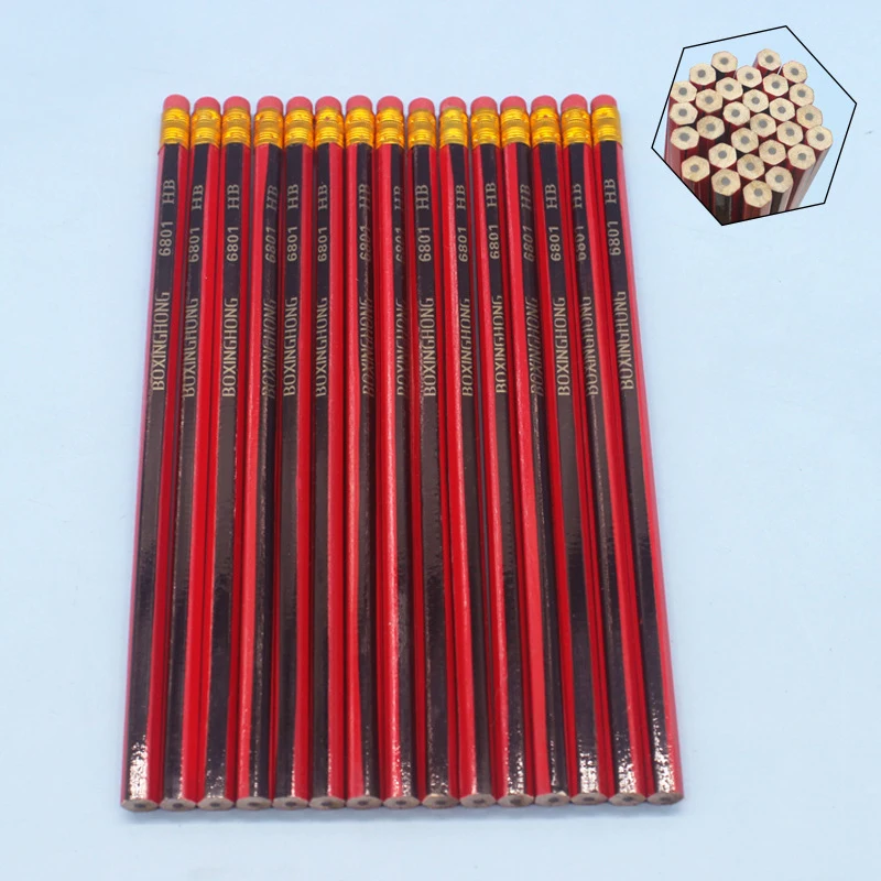 Oem Lapis Artesanal Standard Drawing Sketch Custom Logo Hb 2B Pencil Children Prize Study Stationery