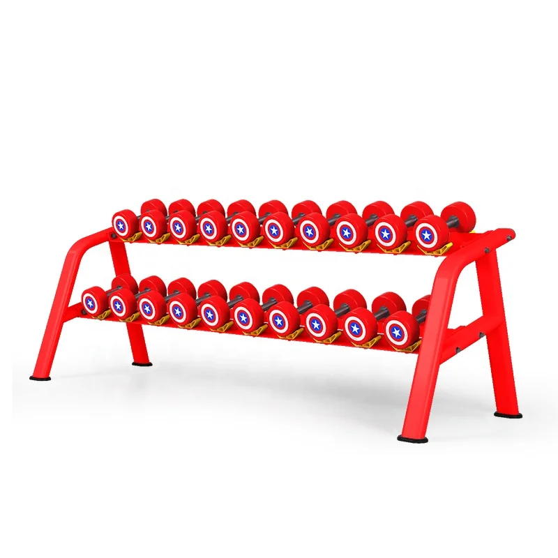 Gym Fitness Equipment Free Weight Exercise 10 Pairs Dumbbell Rack for Sale