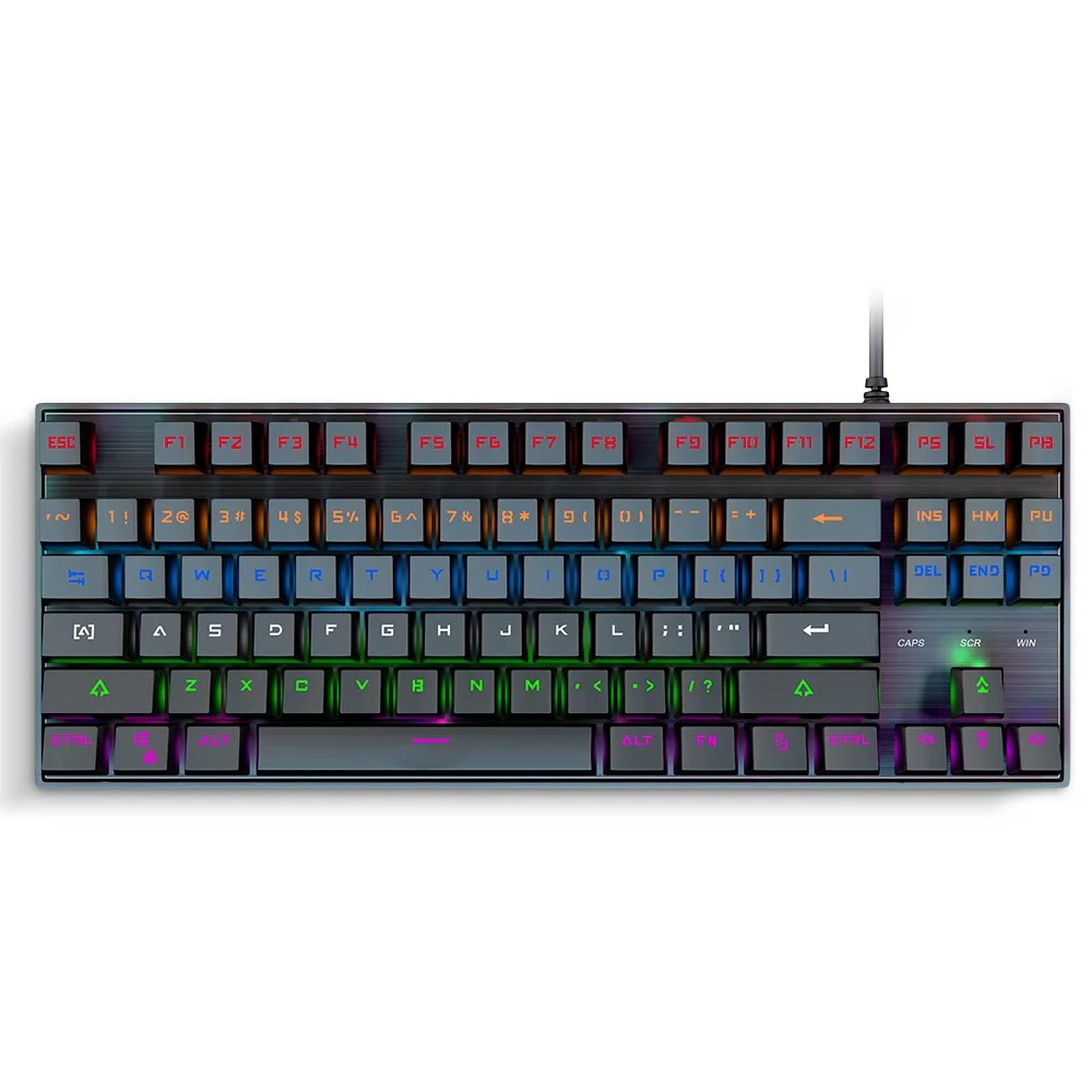 Ready to ship rgb led light arabic computer keyboard for gaming mechanical keyboard
