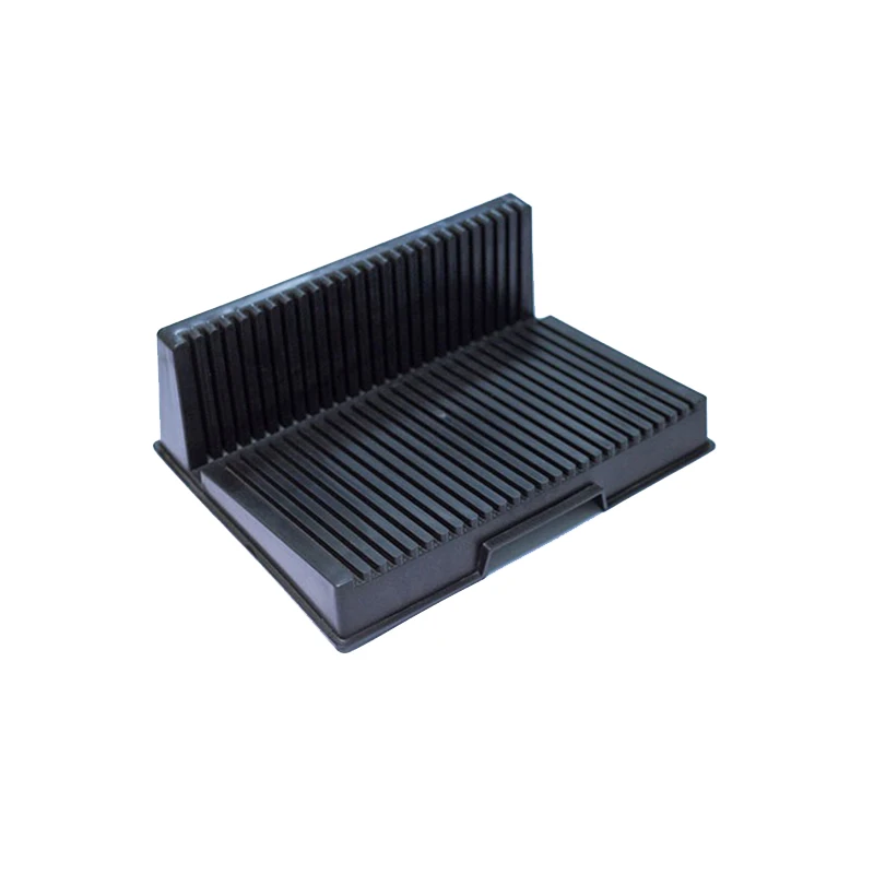 L Style Black PP Antistatic PCB Storage Holder 265 X205x95mm ESD Rack