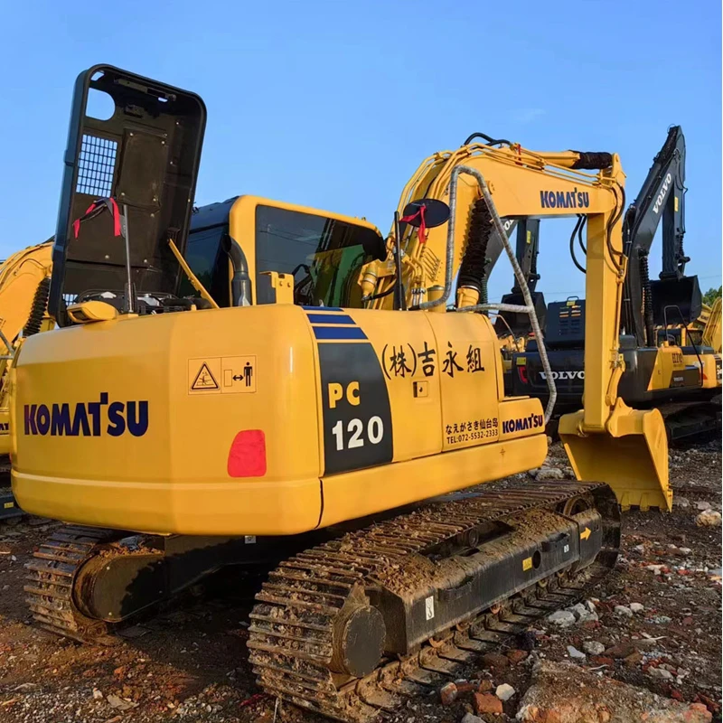Cheap Used Komatsu PC120 Excavator 12T High Quality Construction Equipment Japan Made Komatsu PC120 Used Excavator for Sale