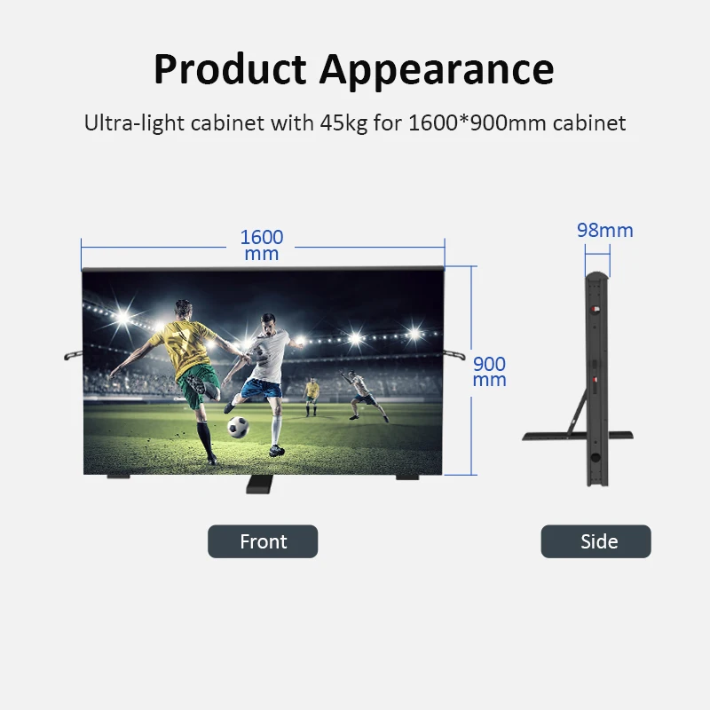 P8 P10 10Mm Outdoor High Brightness Led Scorebaord Display Video Wall Hd Sports Football Screen Soccer Stadium Led Board Panel