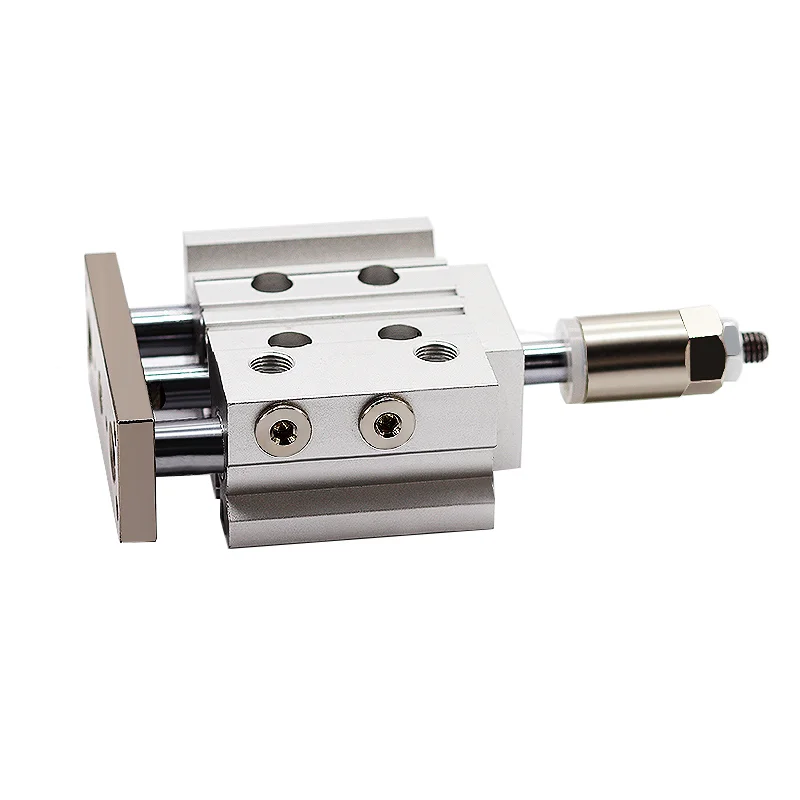 MGPM16-XC8 Bore Size 16mm Adjustable Stroke Three Axis With Rod Compact Guide Pneumatic Cylinder