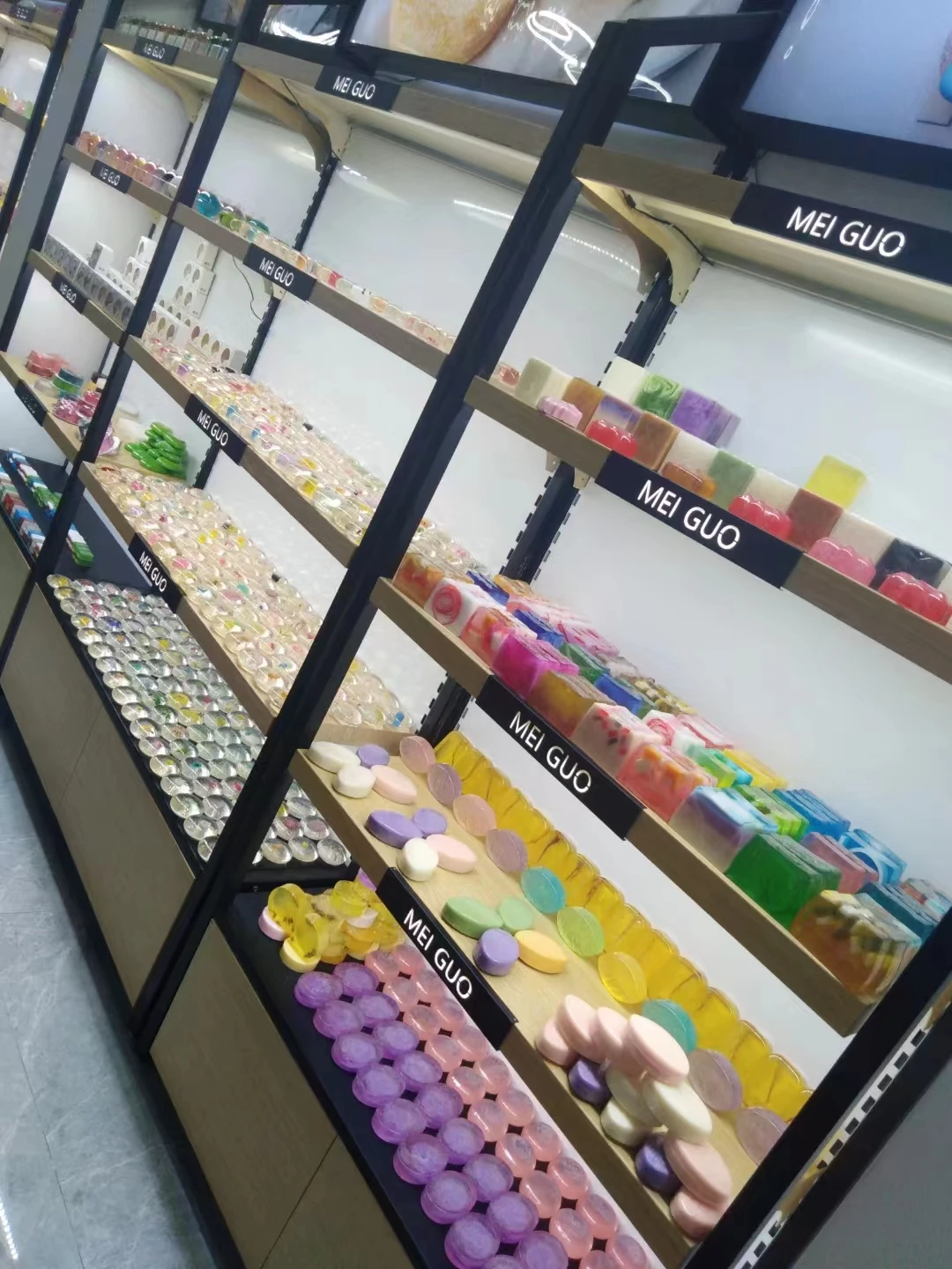 Private Label Colorful Gems Organic Handmade Natural Crystal Soap