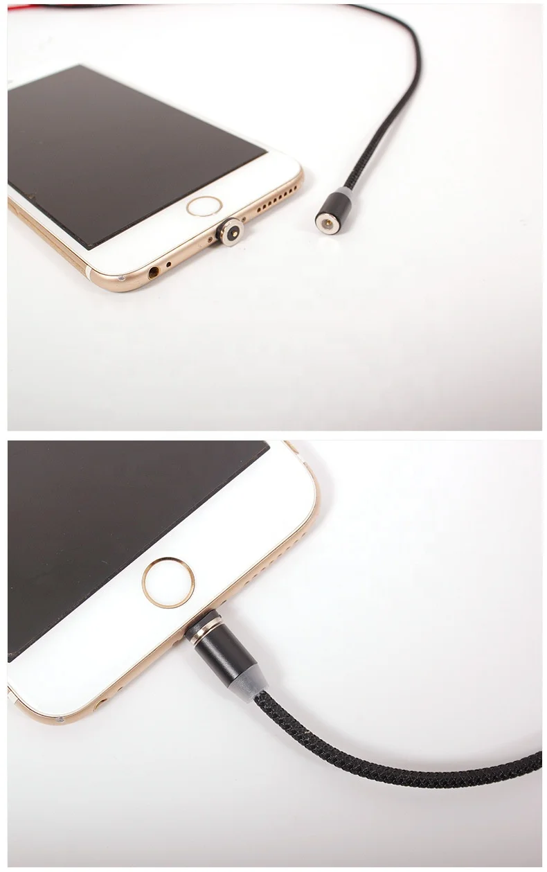 1 м светодиодный кабель с разъемом Micro USB Type-C Магнитный зарядный supercalla светодиодный нейлоновый Плетеный Usb кабель