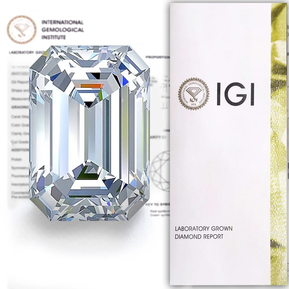 Loose Lab Diamond D E F Color 0.5ct 1ct 2ct 4ct 5ct synthetic diamond manufacturing Round Cut CVD HPHT Lab grown Diamond