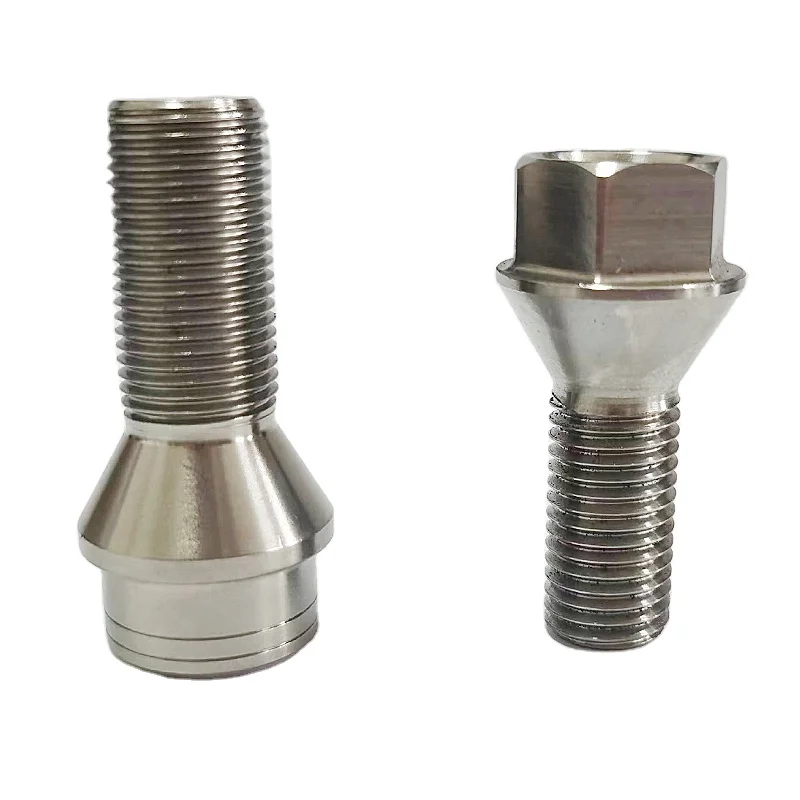 Titanium alloy spherical wheel hub bolts   for  car  direct deal