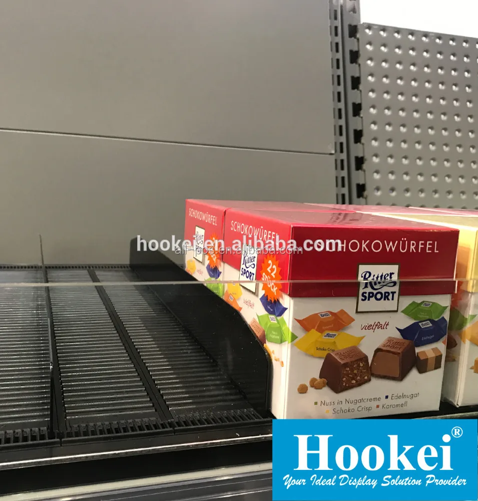 2023 New Supermarket Display Rack Auto Front gravity roller shelf for refrigerating equipment