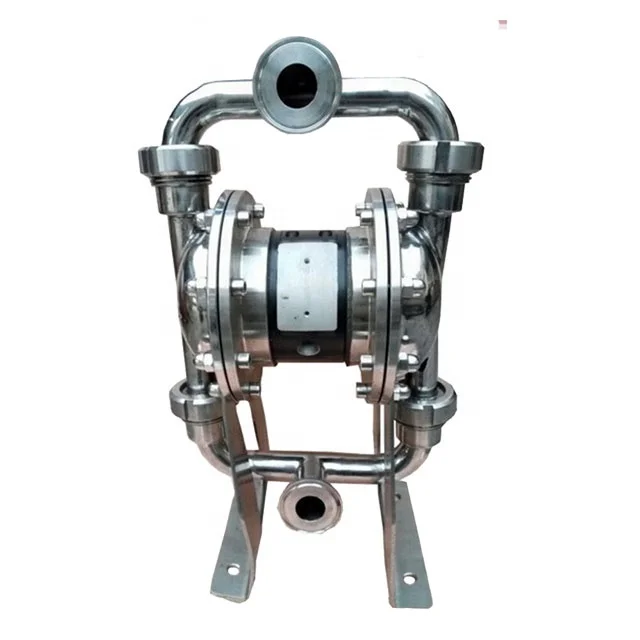 QBY-P / QBW new type food grade AODD pump Air operated Sanitary Pneumatic Double Diaphragm Pump