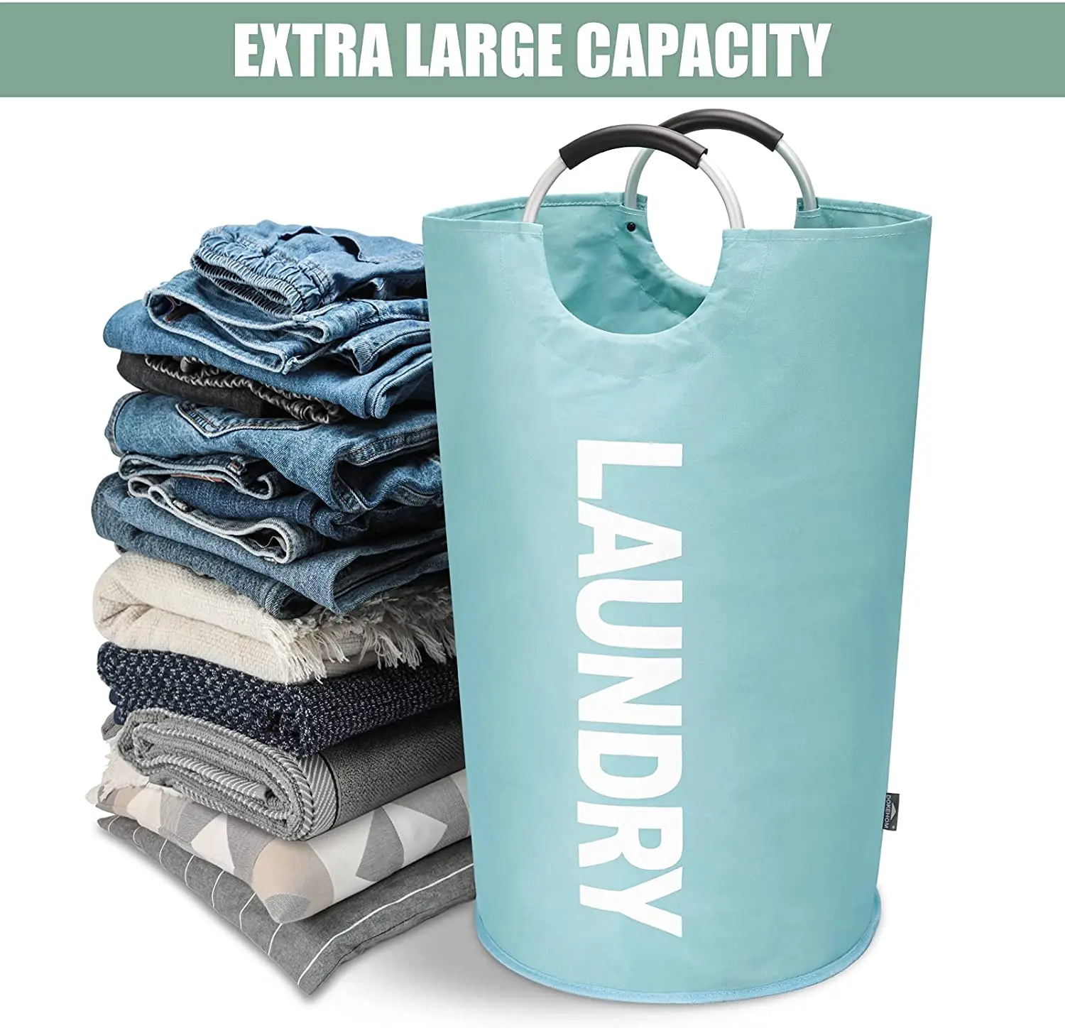 Amazon Collapsible Laundry Bag Foldable Laundry Hamper Washing Bin Home Storage 600D Oxford