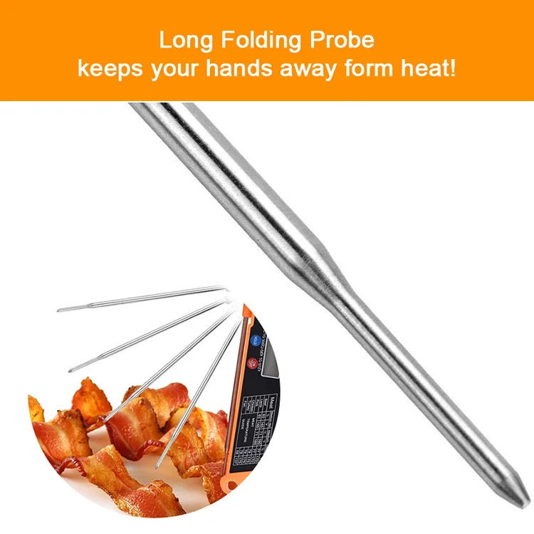 Electronic Household Folding Temperature Probe Instant Read Digital BBQ Meat grill Cooking Kitchen Food Thermometer