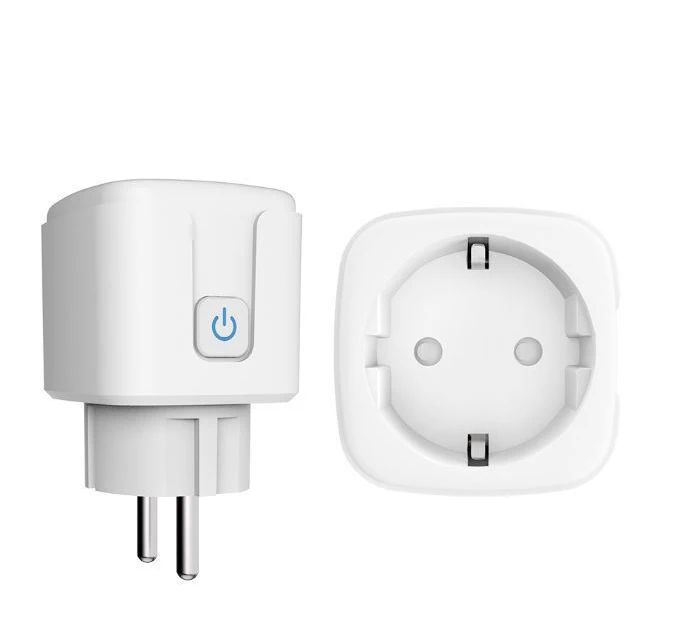Tuya Smart Life 16A/20A Smart Plug EU Plug Socket Wifi Enabled Smart Plug Works with Alexa and Google Assistant White Key Power