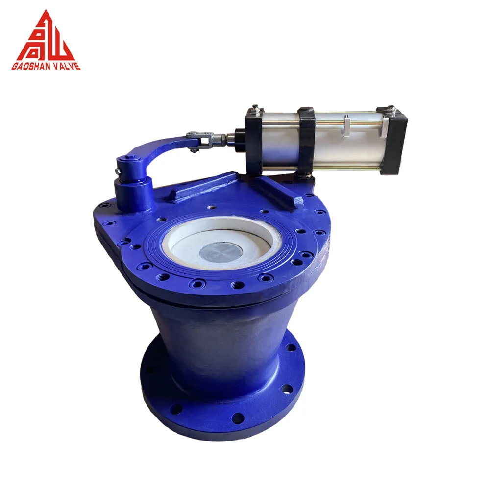 BZ643TC Feed Valve WCB Carbon Steel Ceramic Pneumatic Feed Valve