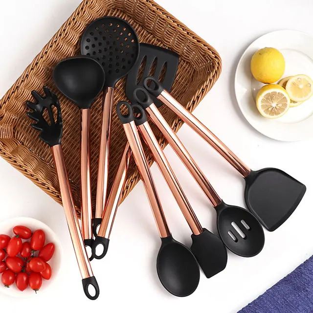 Silicone Kitchen Utensils 10 Piece Cooking Shovel Spoon Set Kitchen Special All Inclusive Kitchen Utensils