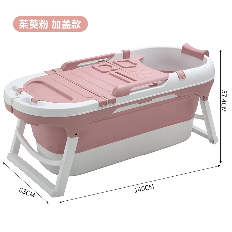 Factory Wholesale Adult Bath Tub With Lid Hot Selling Foldable Bathtub Portable Plastic Household Bath Tub