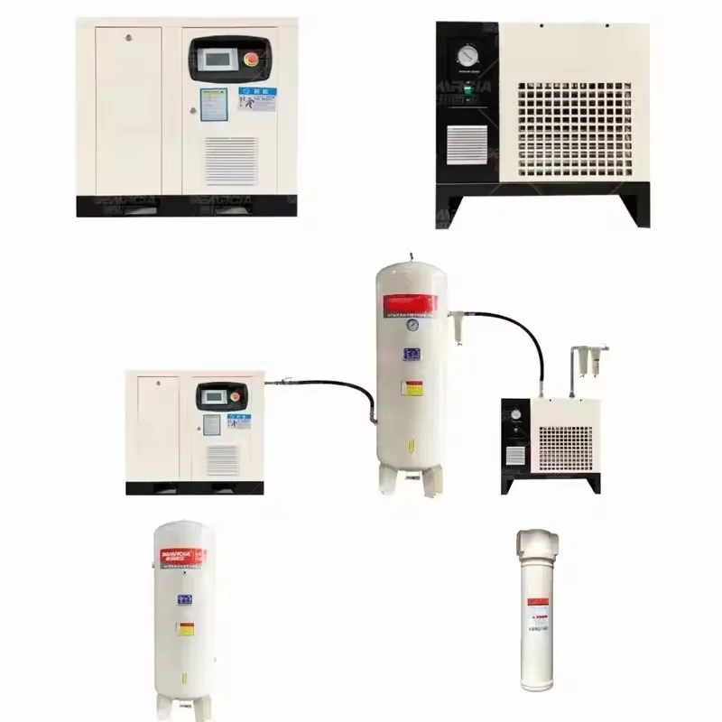 2024 хорошее качество 15KW винтовой воздушный компрессор 20HP для гаража