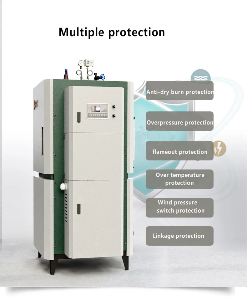 LHS Series Industrial Wast Oil Natural Gas lpg Boiler For Food Processing Clothing Ironing Commercial Brewing