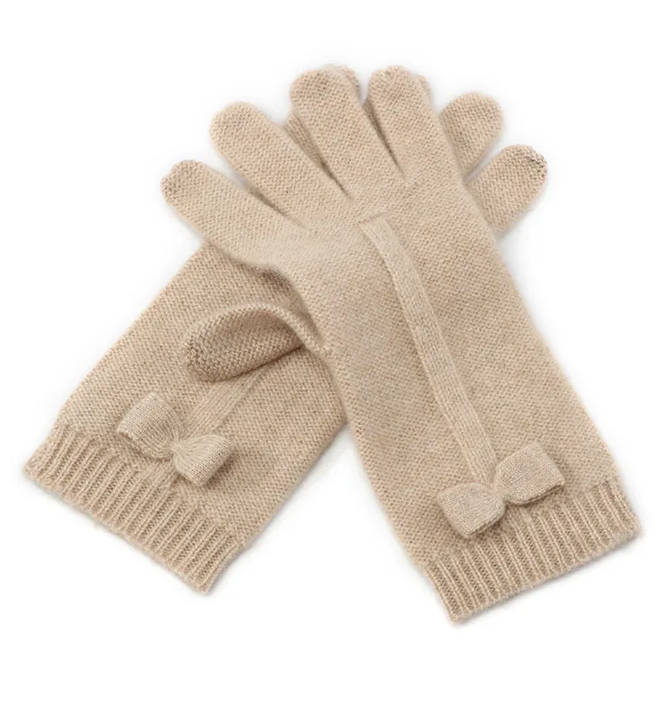 2019 Classical Design 100% Womens Cashmere Gloves