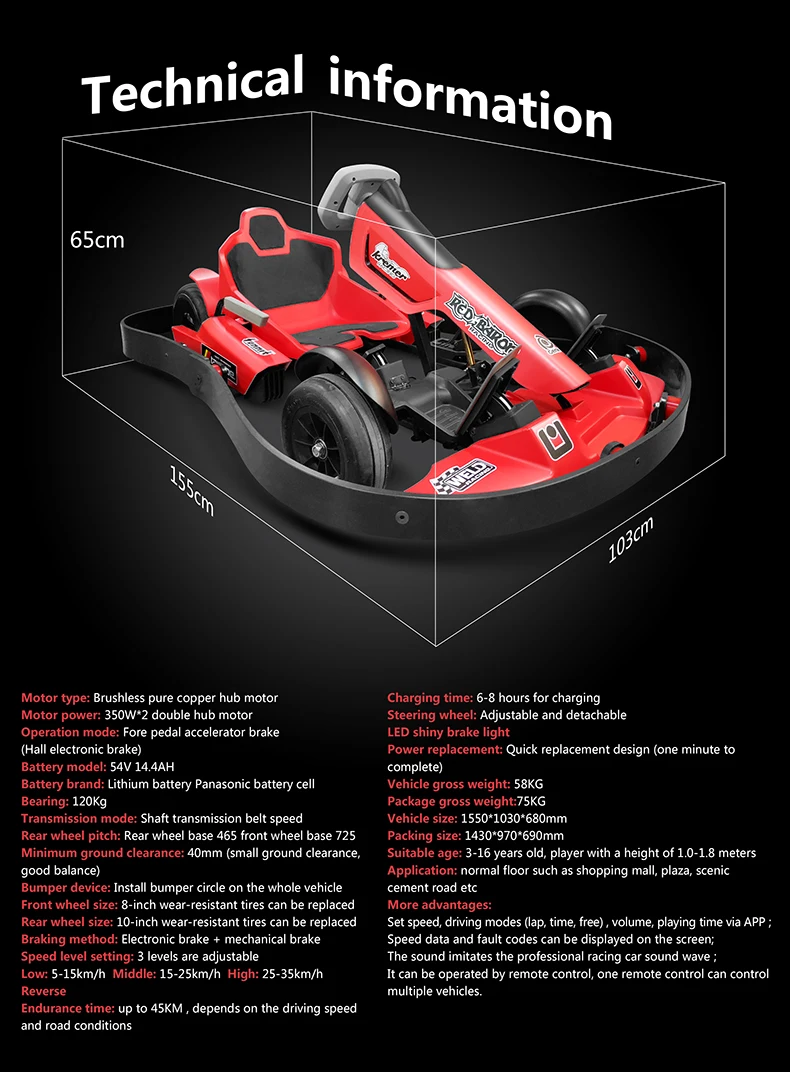 Wholesale Cheap Adults Go Karts One Seat Four Wheels Electric Go Kart Full Set Kart Racer Tires