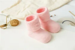CT Newborn Baby winter terry warm cotton socks Soft breathable anti slip baby socks