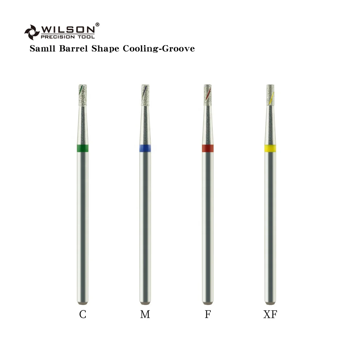 1.4mm Small Cooling - Groove Barrel Shape Treatment nail bur No Scalding bits Better heat dissipation diamond nail bits