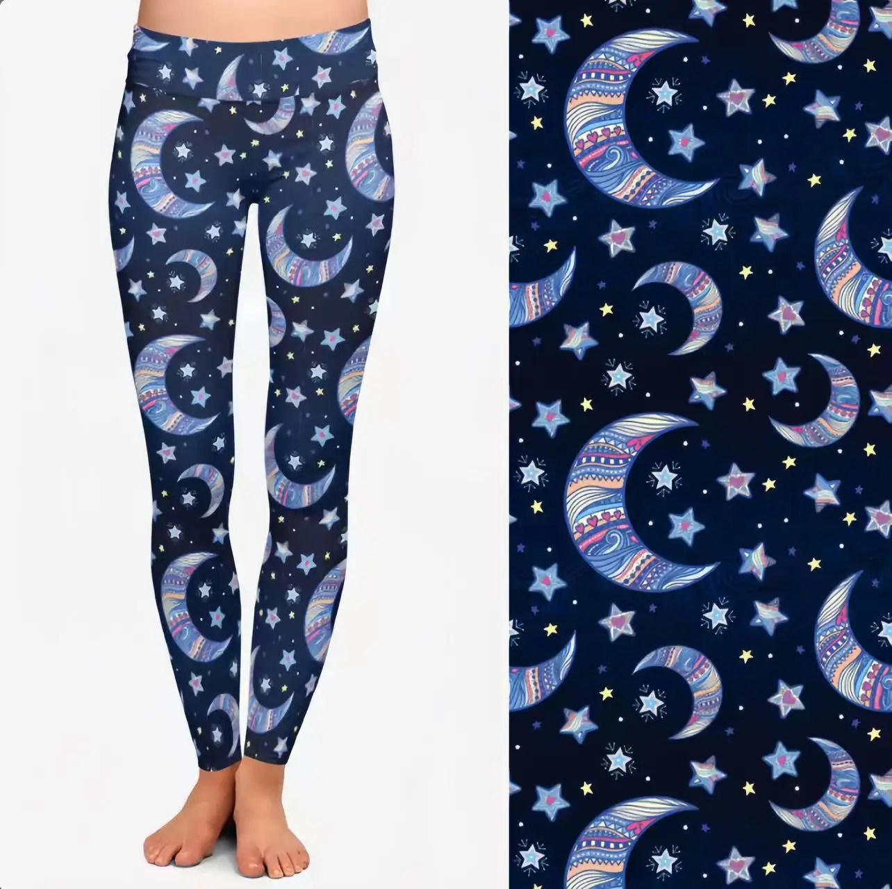 Dropshipping Factory Direct Sale 92% Polyester 8% Spandex Soft Fabric High Waist colorful sugar cat skull Leggings