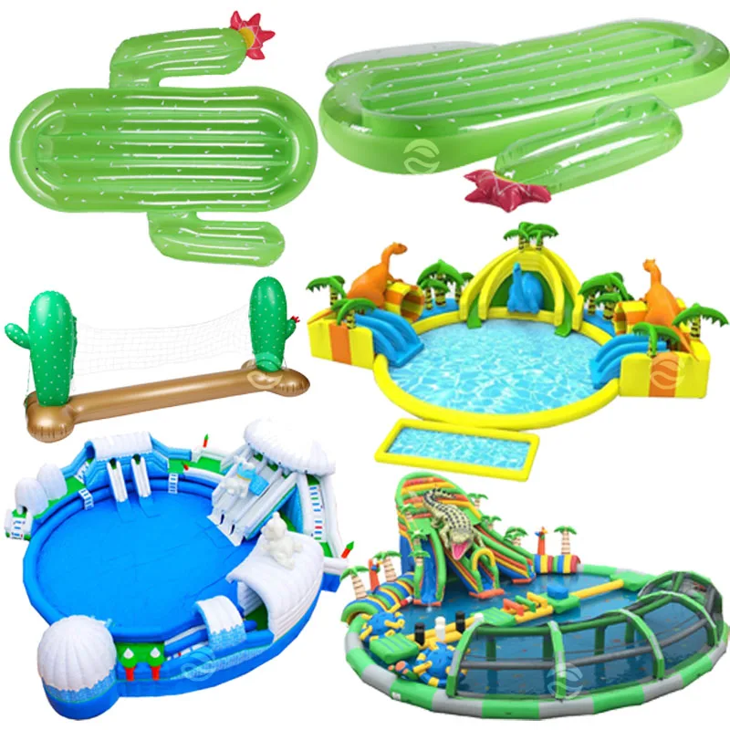 
 Красочный Большой Средний и маленький многофункциональный коммерческий надувной аквапарк  