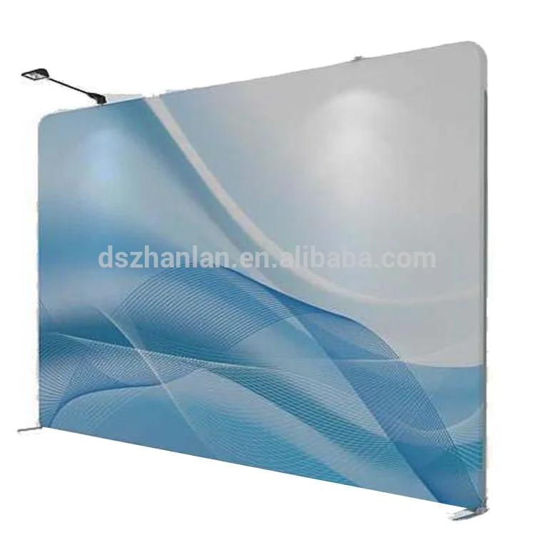 Straight aluminum with tension fabric backdrop stand
