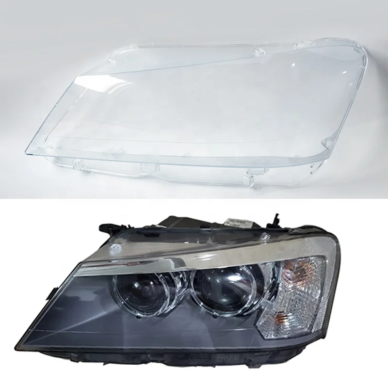 Aftermarket headlight glass for BMW  X3  F25  headlight lens cover 2010 year UV type