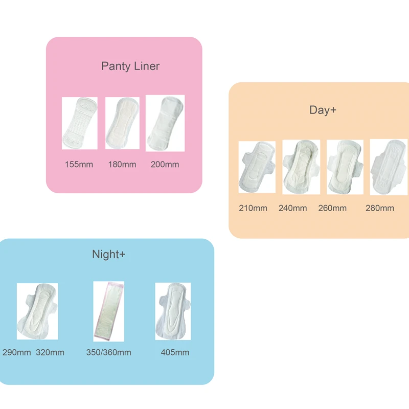 Wholesale Price Postpartum Overnight Natural Night Large Eco Organic Cotton Sanitary Pads Napkin with Wings