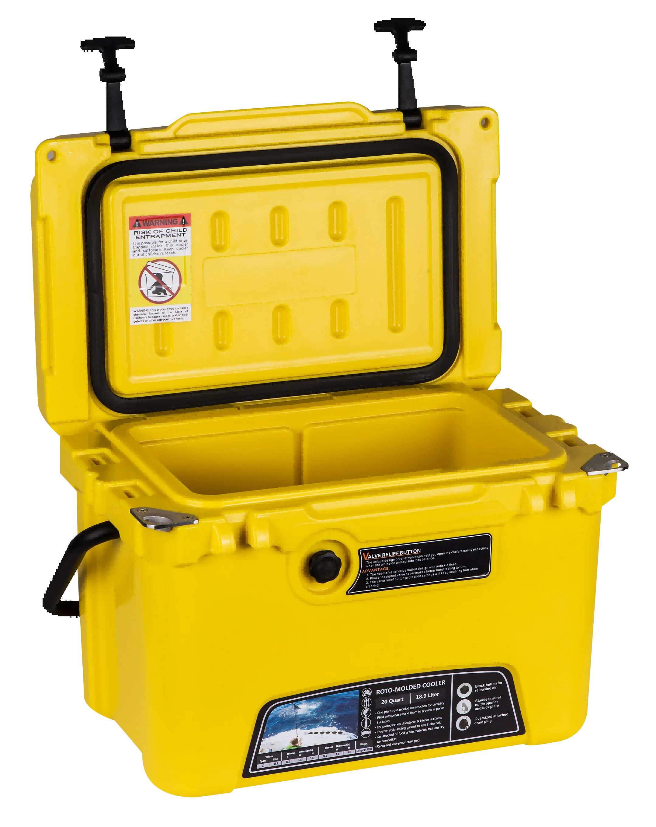 Food Container Cooler Box Hard Shell Cooler Picnic Yety Cooler Box
