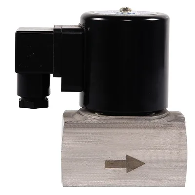 ZCT Stainless Steel Solenoid Valve One-way Straight-through Type For Water And Gas Normally Closed  Ac380V 220V 110V Dc24V 12V