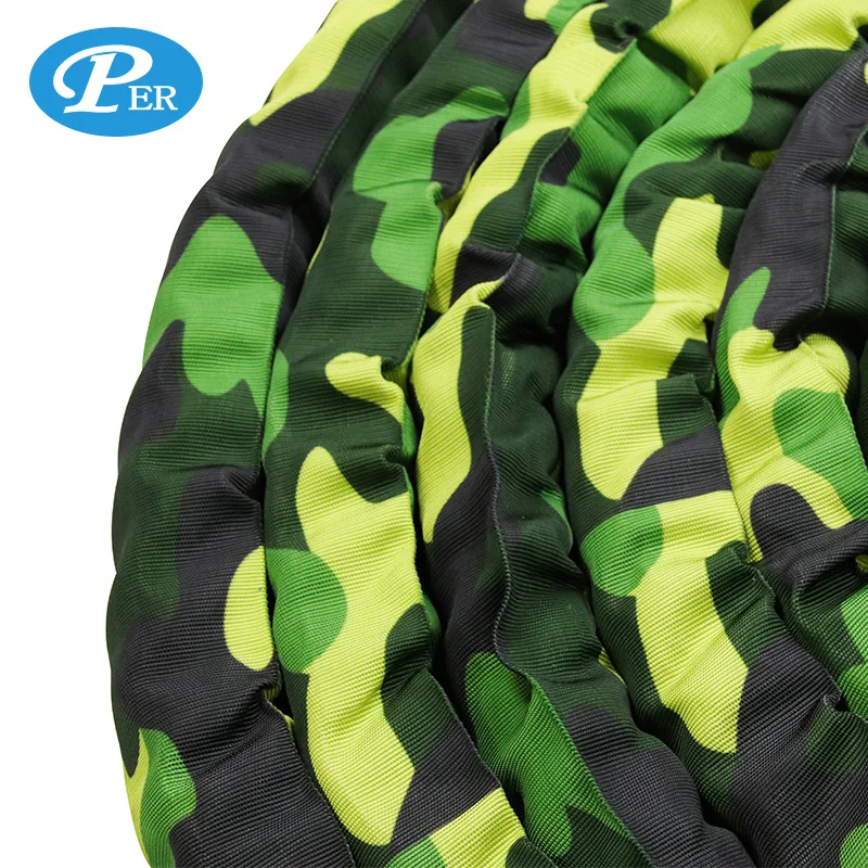 Обновленные прочные тросы для тренировок с камуфляжным рукавом боевой трос Камуфляжный цвет боевой трос с тканевым рукавом
