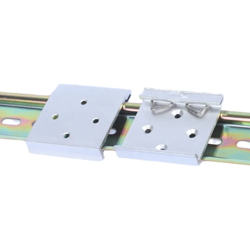 Snap on Installation   Clamp Rail Fastening Guide Rail Clamp 35mm Din Guide Rail Installation Clamp  Brackets