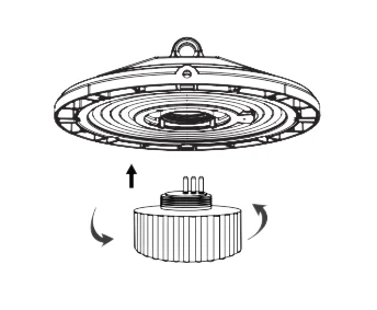 UFO High Bay Light Warehouse 150W Ip65 Design Etl UFO High Bay Light For Shopping Mall