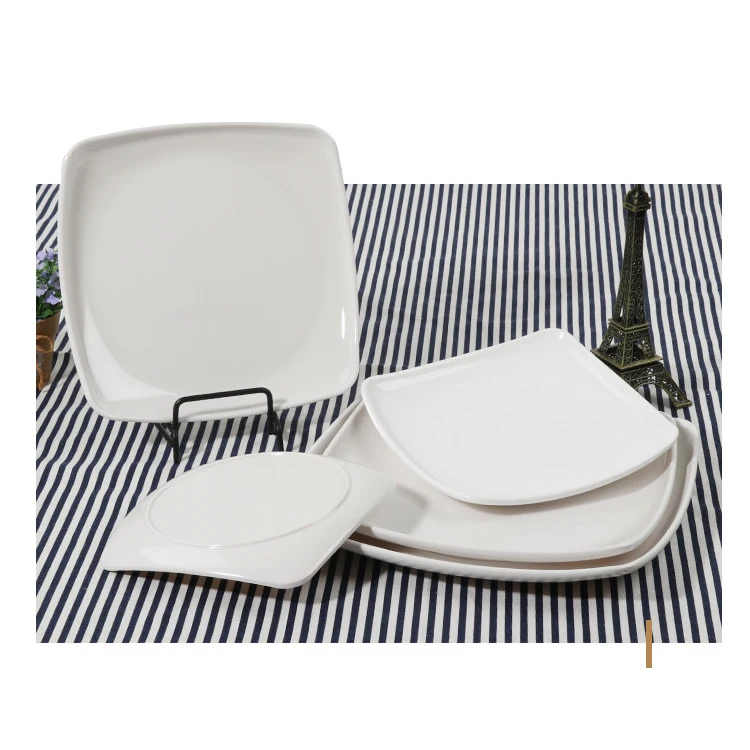 Unbreakable Melamine White Salad Plate Restaurant Supplies Square Luxury Square Dinner Plates