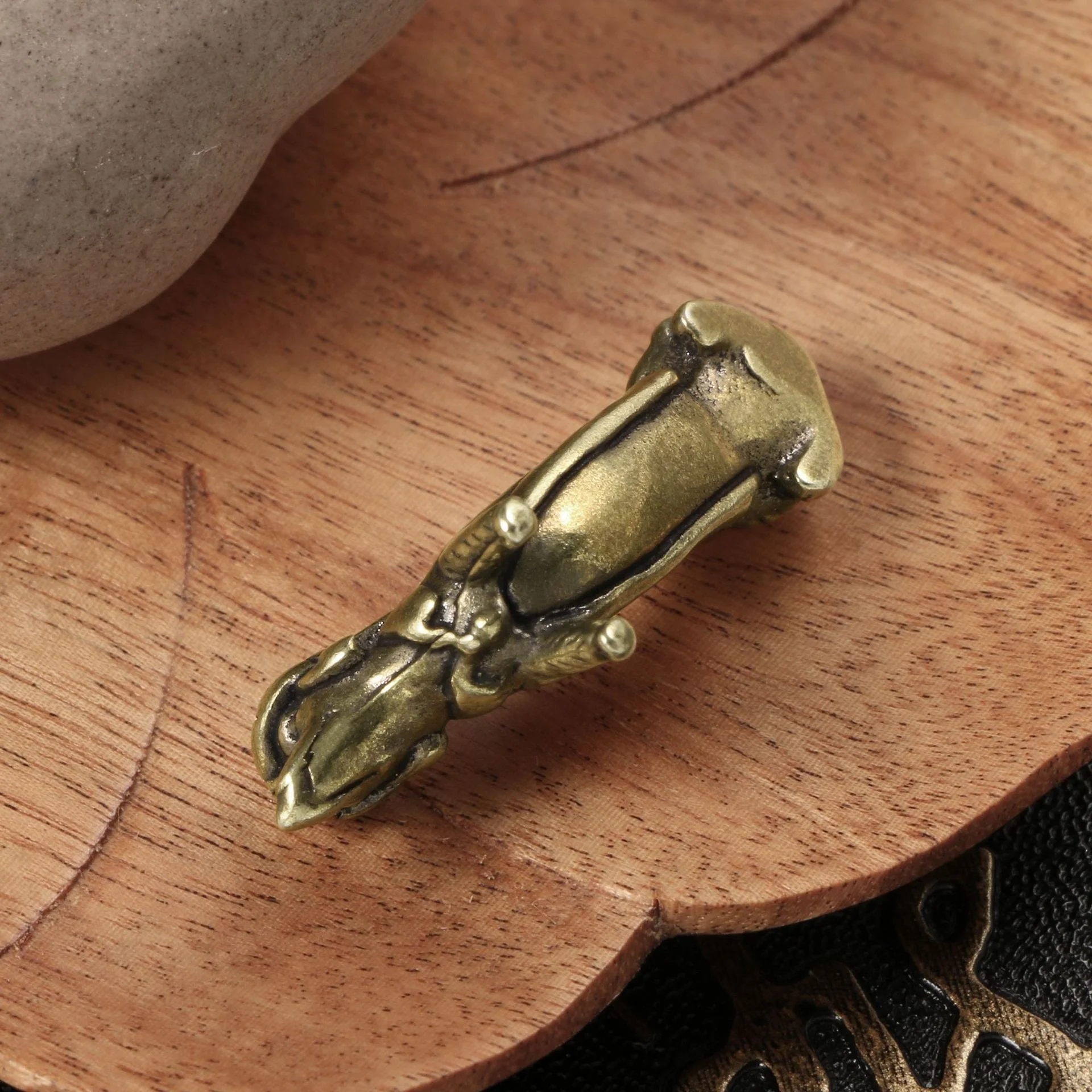 Brass material made of puppy ornaments cute dog zodiac dog bronze figurine toys.