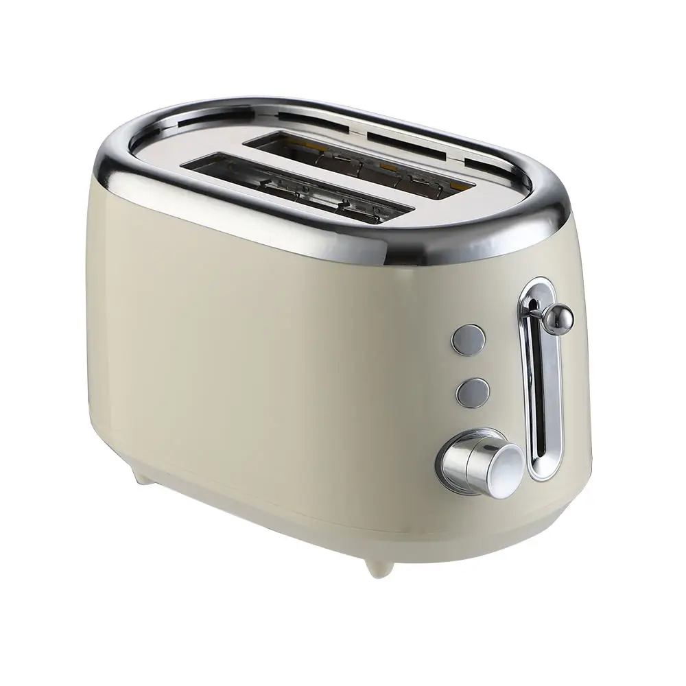 650W Retro Kitchen Appliances Stainless Steel Dual 2 Slices Automatic Pop-up function Breakfast Toaster