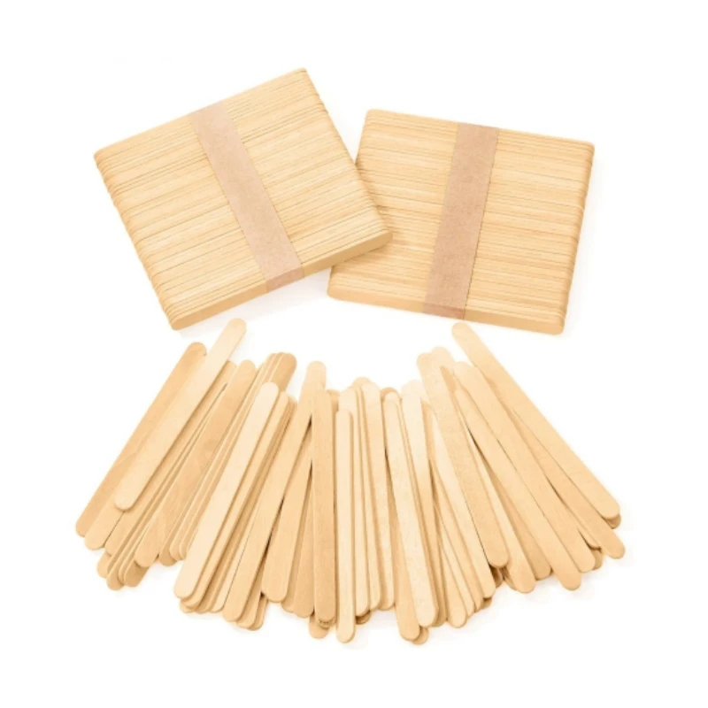 Competitive Price Bulk Wood Bamboo Ice Cream Tools Stick Colored Custom Wooden for Arts Crafts Popsicle Sticks