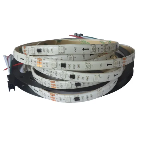 Smart led strip light  flowing water addressable dream color  5m pixel control flexible magic digital ws2811 rgbic light 12v 24v