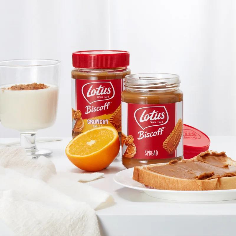 Various Flavors 400g  Lotuss Biscoff Spread Caramel Flavor Crunchy Spread for Breakfast Bread