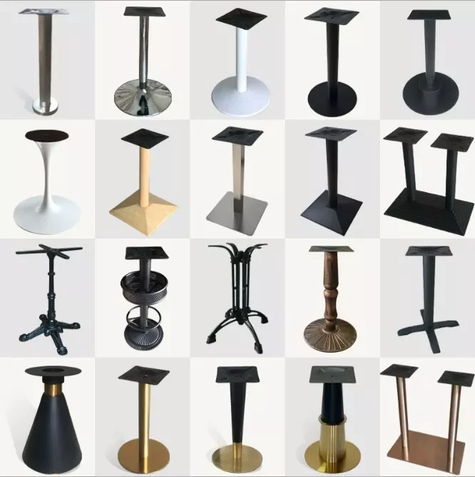 China Cast Iron Table Leg Support Steel Cover Restaurant Metal Dining Table Base